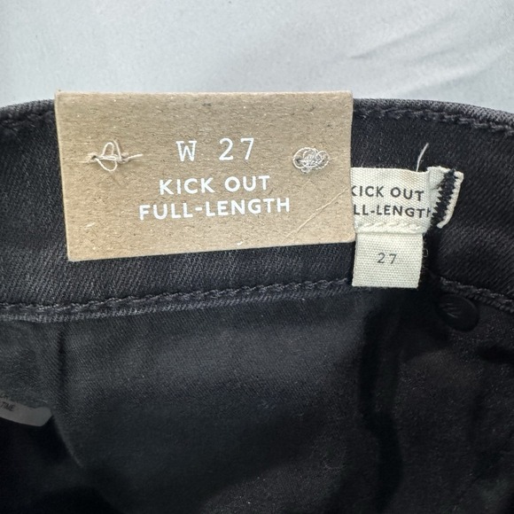 NWT Madewell Kick Out Full-Length Jeans Women's Sz 27 Black Flared NS919 - Picture 10 of 15